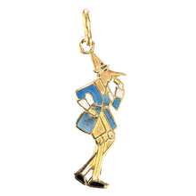 Load image into Gallery viewer, French Pinocchio 9 Karat Yellow Gold Enamel Charm Pendant