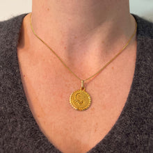 Load image into Gallery viewer, French Perroud Large Scorpio Zodiac Starsign 18K Yellow Gold Charm Pendant