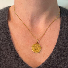 Load image into Gallery viewer, French Perroud Large Libra Zodiac Starsign 18K Yellow Gold Charm Pendant