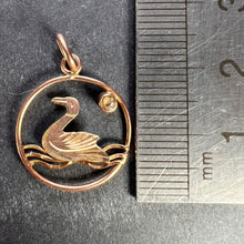 Load image into Gallery viewer, 9K Yellow Gold Glass Duck Charm Pendant