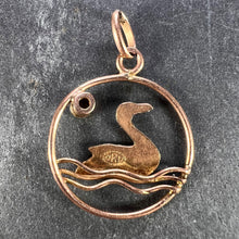 Load image into Gallery viewer, 9K Yellow Gold Glass Duck Charm Pendant