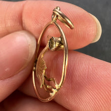 Load image into Gallery viewer, 9K Yellow Gold Glass Duck Charm Pendant