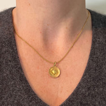 Load image into Gallery viewer, Vintage French Cancer Starsign Zodiac 18K Yellow Gold Charm Medal Pendant