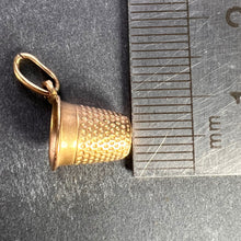 Load image into Gallery viewer, Italian 18K Yellow Gold Thimble Charm Pendant