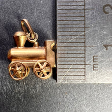 Load image into Gallery viewer, French Mechanical Steam Train Engine 18K Yellow Gold Charm Pendant