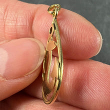 Load image into Gallery viewer, Ships Anchor 18K Yellow Gold Charm Pendant