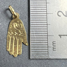 Load image into Gallery viewer, Hamsa Hand Protective 18K Yellow Gold Charm Pendant