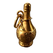 Load image into Gallery viewer, Italian Chianti Wine Bottle 18K Yellow Gold Charm Pendant