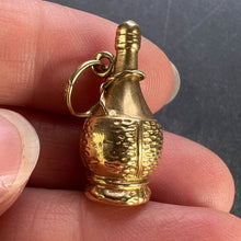 Load image into Gallery viewer, Italian Chianti Wine Bottle 18K Yellow Gold Charm Pendant