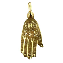 Load image into Gallery viewer, Hamsa Hand Protective 18K Yellow Gold Charm Pendant