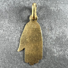 Load image into Gallery viewer, Hamsa Hand Protective 18K Yellow Gold Charm Pendant