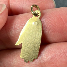 Load image into Gallery viewer, Hamsa Hand Protective 18K Yellow Gold Charm Pendant