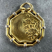 Load image into Gallery viewer, French Vernier Vercingetorix Gaul 18K White Yellow Gold Charm Pendant