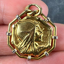 Load image into Gallery viewer, French Vernier Vercingetorix Gaul 18K White Yellow Gold Charm Pendant