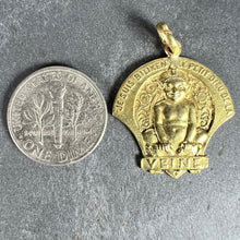 Load image into Gallery viewer, French Biliken Elf 18K Yellow Gold Good Luck Protection Charm Pendant