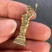 Load image into Gallery viewer, Statue of Liberty New York USA 14K Yellow Gold Charm Pendant