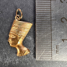 Load image into Gallery viewer, 18K Yellow Gold Nefertiti Charm Pendant