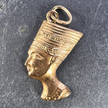Load image into Gallery viewer, 18K Yellow Gold Nefertiti Charm Pendant