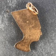 Load image into Gallery viewer, 18K Yellow Gold Nefertiti Charm Pendant