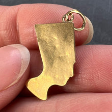 Load image into Gallery viewer, 18K Yellow Gold Nefertiti Charm Pendant