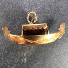 Load image into Gallery viewer, Italian Gondola 18K Yellow Gold Charm Pendant