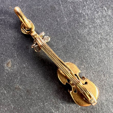 Load image into Gallery viewer, French Violin 18K Yellow White Gold Charm Pendant