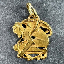 Load image into Gallery viewer, Devil 18K Yellow Gold Good Luck Charm Pendant