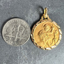 Load image into Gallery viewer, Vintage French Girard St Christopher 18K Yellow Gold Charm Pendant