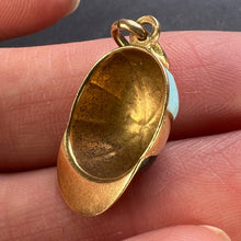 Load image into Gallery viewer, Italian Horse Rider Jockey Hat 18K Yellow Gold Enamel Charm Pendant