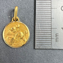 Load image into Gallery viewer, Vintage French Girard St Christopher 18K Yellow Gold Charm Pendant