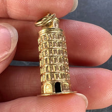 Load image into Gallery viewer, Italian Leaning Tower of Pisa 18K Yellow Gold Charm Pendant