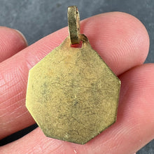 Load image into Gallery viewer, French Virgin Mary 18K Yellow Gold Medal Charm Pendant