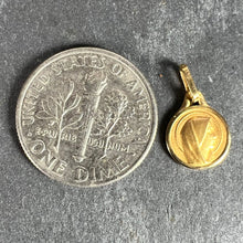 Load image into Gallery viewer, Small French Virgin Mary 18K Yellow Gold Medal Pendant Charm