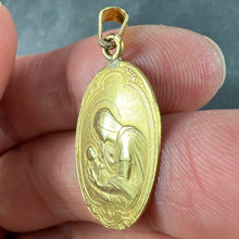 Load image into Gallery viewer, Arnault Art Nouveau French Madonna and Child 18K Yellow Gold Medal Pendant