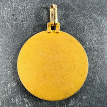 Load image into Gallery viewer, French Grun 18K Yellow Gold Jesus Christ Crown of Thorns Medal Charm Pendant