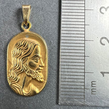 Load image into Gallery viewer, French Butsch 18K Yellow Gold Jesus Christ Medal Charm Pendant