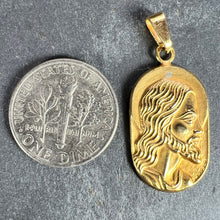 Load image into Gallery viewer, French Butsch 18K Yellow Gold Jesus Christ Medal Charm Pendant