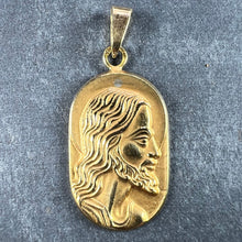 Load image into Gallery viewer, French Butsch 18K Yellow Gold Jesus Christ Medal Charm Pendant