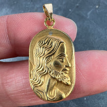 Load image into Gallery viewer, French Butsch 18K Yellow Gold Jesus Christ Medal Charm Pendant
