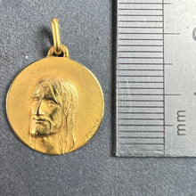 Load image into Gallery viewer, French Augis 18K Yellow Gold Jesus Christ Medal Charm Pendant