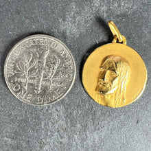Load image into Gallery viewer, French Augis 18K Yellow Gold Jesus Christ Medal Charm Pendant