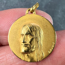 Load image into Gallery viewer, French Augis 18K Yellow Gold Jesus Christ Medal Charm Pendant