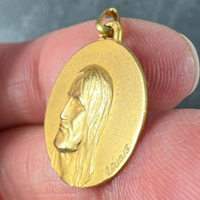 Load image into Gallery viewer, French Augis 18K Yellow Gold Jesus Christ Medal Charm Pendant