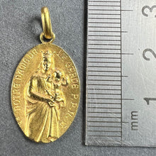 Load image into Gallery viewer, French Notre Dame de la Garde Marseilles 18 Karat Yellow Gold Charm Pendant
