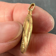 Load image into Gallery viewer, French 18K Yellow Gold St Therese Medal Charm Pendant