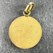 Load image into Gallery viewer, French Saint Joseph and Jesus 18K Yellow Gold Medal Pendant