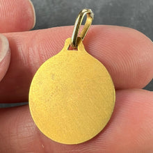 Load image into Gallery viewer, French Augis Saint John the Baptist Lamb 18K Yellow Gold Medal Pendant