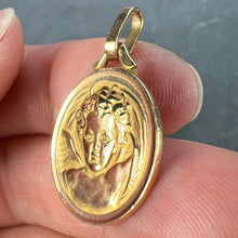 Load image into Gallery viewer, French Grun Raphael’s Cherub 18K Yellow Gold Medal Pendant