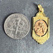 Load image into Gallery viewer, French Holt Raphael’s Cherub 18K Yellow Rose Gold Charm Pendant