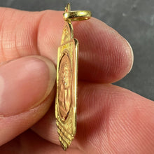 Load image into Gallery viewer, French Holt Raphael’s Cherub 18K Yellow Rose Gold Charm Pendant
